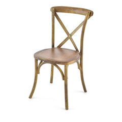 Wood Cross Back Chair