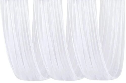 White Sheer Drape (4.5' x 16')