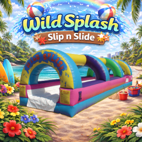 Wild Splash Slip n Slide Inflatable Water Slide Rental