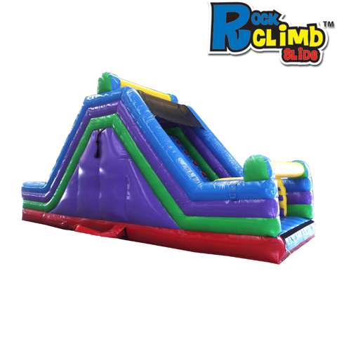 Rock Wall And Slide Obstacle