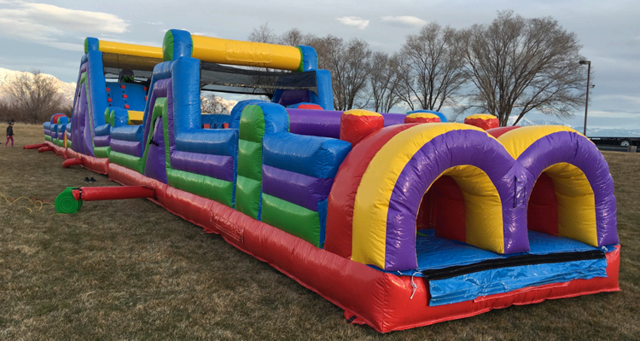 100 FT Obstacle Course Multicolor