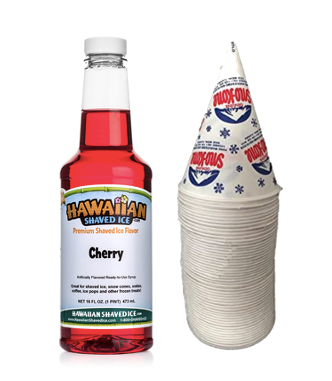 Cherry Snow Cone Flavor - Quart Size