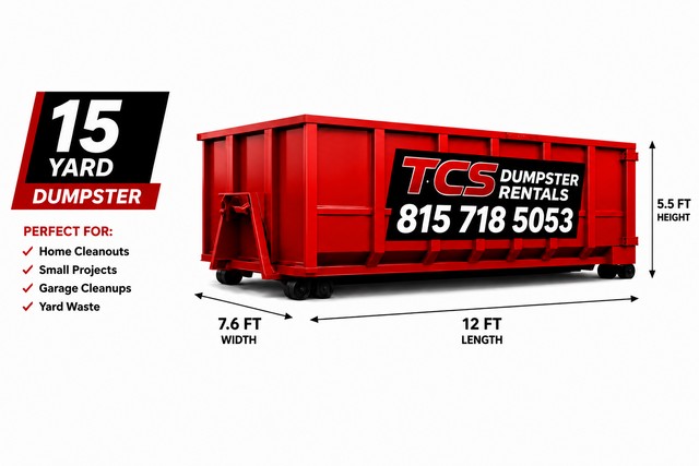 15 Yard Dumpster 7 Day