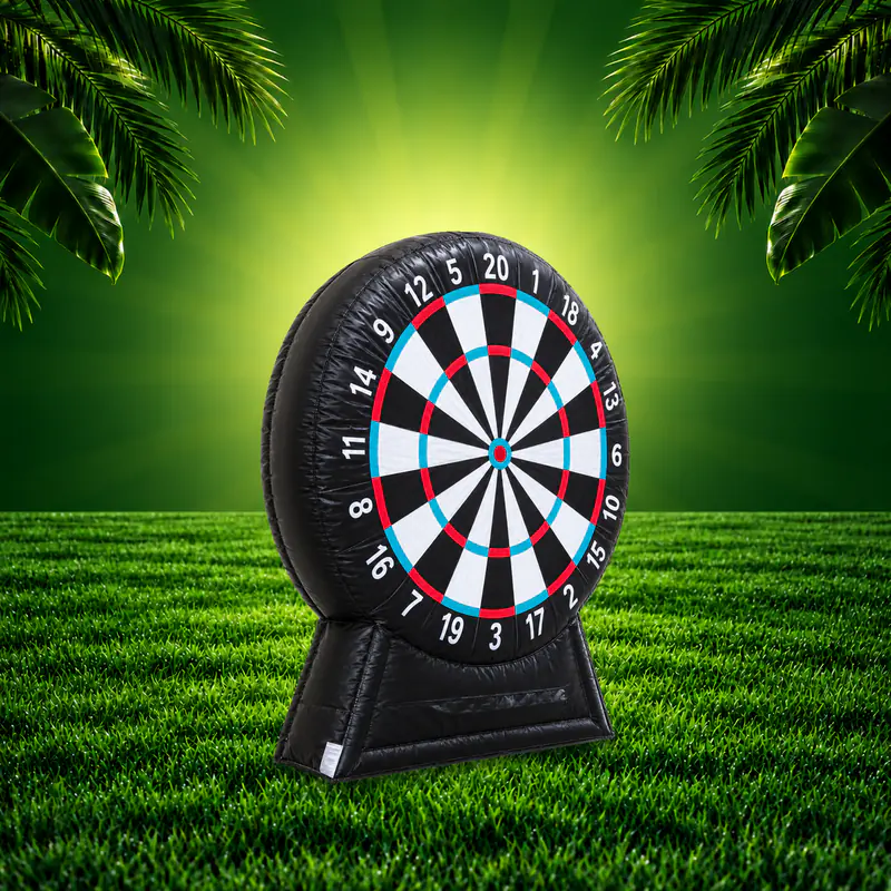 The inflatable dart board game
