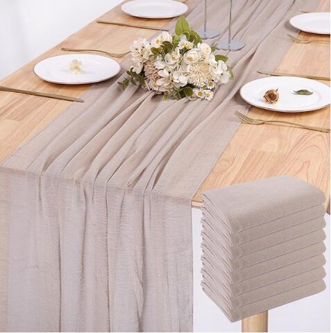 10' Cheesecloth Table Runner