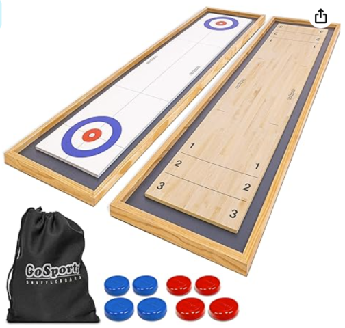 Shuffleboard & Curling 2-in-1