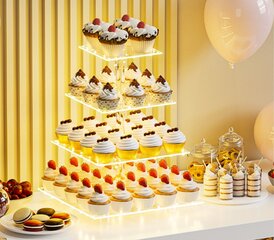 4-Tier Acrylic Dessert Stand