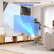 Projector 4K with WiFi and Bluetooth