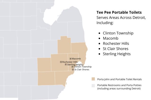 Porta Potties and Portable Toilet Rentals Around Detroit, MI