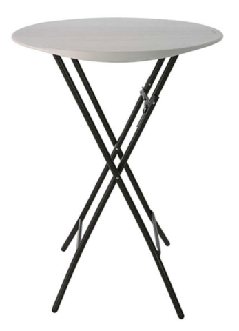 Cocktail Table with Spandex Linen - Black