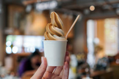 Vanilla Ice Cream Soft Serve -  Want to kick your frozen drinks up a notch? Add on a vanilla ice cream pack to any flavor to make it a 'float'.