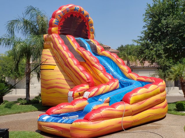 24Ft Fire & Ice Water Slide Package
