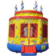 (B) Birthday Cake Moonwalk Bounce Rental
