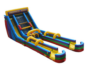 (D) 24ft Vertical Rush Dual Lane Slip n Slide