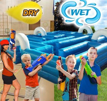 (C) Inflatable Tag Maze - Wet or Dry