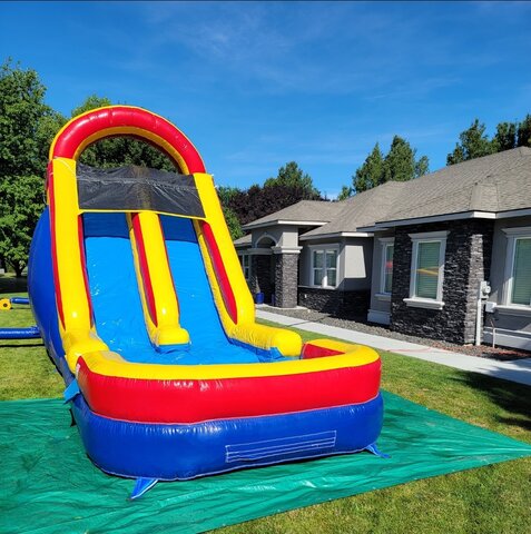 18ft Double Dash 'N Slide Dual-Lane Water Slide with Pool Rental
