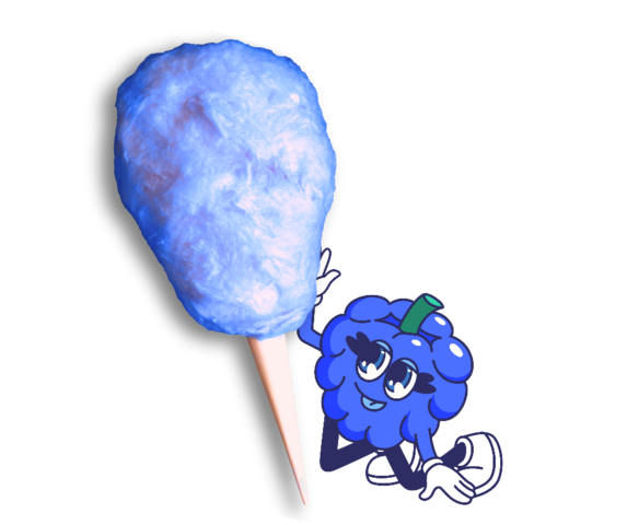 Blue Raspberry Cotton Candy Sugar