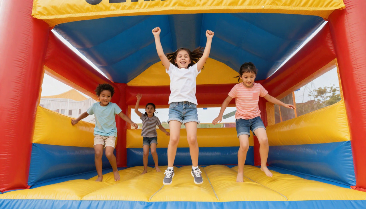 Large inflatable rentals for a Plano Texas school carnival