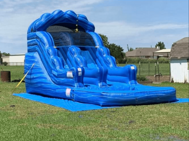 (48) 16 FT Blue Wave Splash Slide