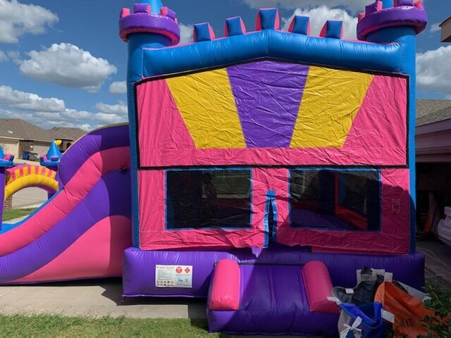 Pink Castle Bounce House In Mckinney