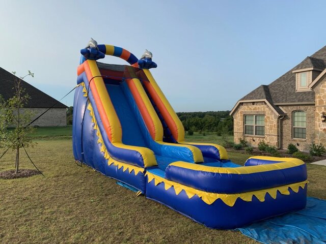 (#11) 18 FT Dolphin Water Slide