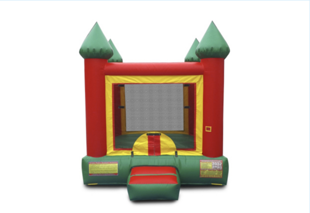 (43) The Jolly Jump Castle! with  Basketball  Hoop