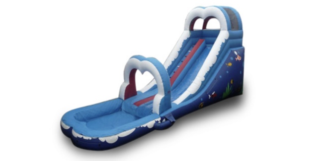 (49) 16 Feet Double Arch Water Slide