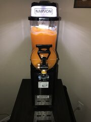 <p>6 Gallons 2 Margarita Machines</p>