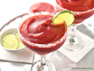 <p>Strawberry Margaritas</p>