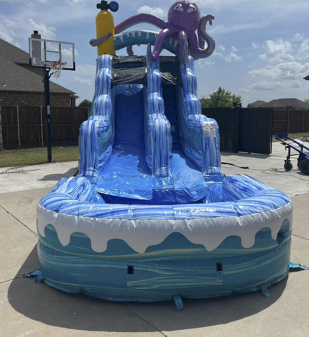 (#16) 15 FT Deep Sea Water Slide