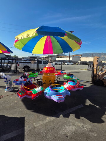 Childrens Carousel with Airplanes 