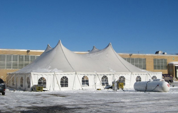 Tent, Stage & Heaters