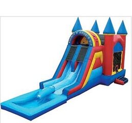 Bounce 'N' Double Dip Castle with Pool 
