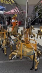 Childrens Carousel Swing Ride with Horses