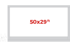 The Dynasty - 50' x 29' Inflatable Screen