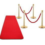 Res Carpet W/ Gold Stands