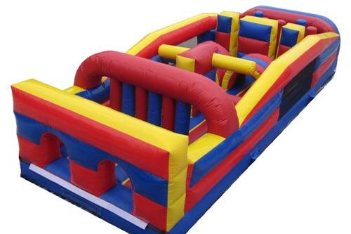 30ft Retro Dual Lane Obstacle Course 