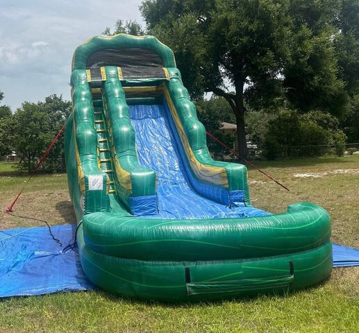 18’ Green Emerald Waterslide 