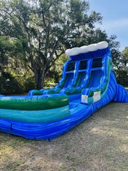 16' Island Dual Lane Waterslide