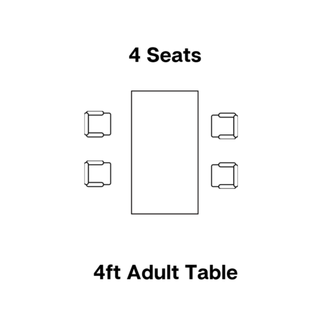 Adult 4ft Table