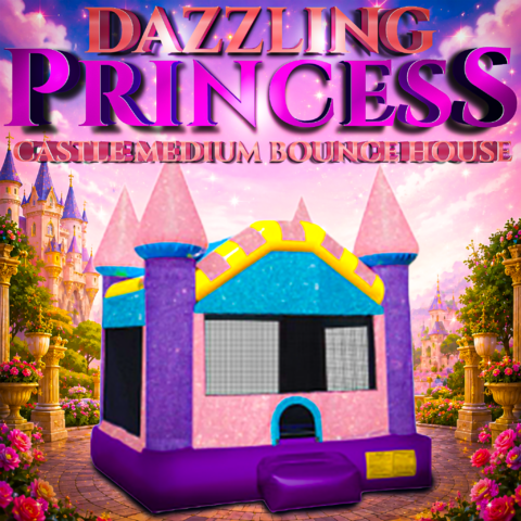 Dazzling Princess Castle Medium Bounce House