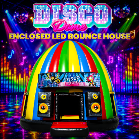 Disco Dome Enclosed LED Bounce House