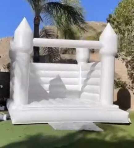 All White Bounce House 