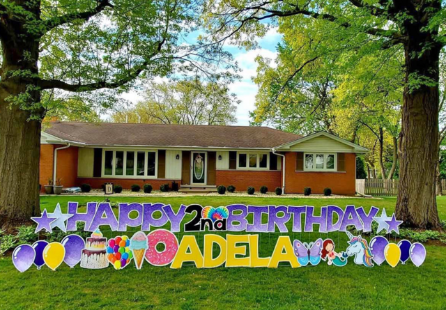 Happy Birthday Yard Sign