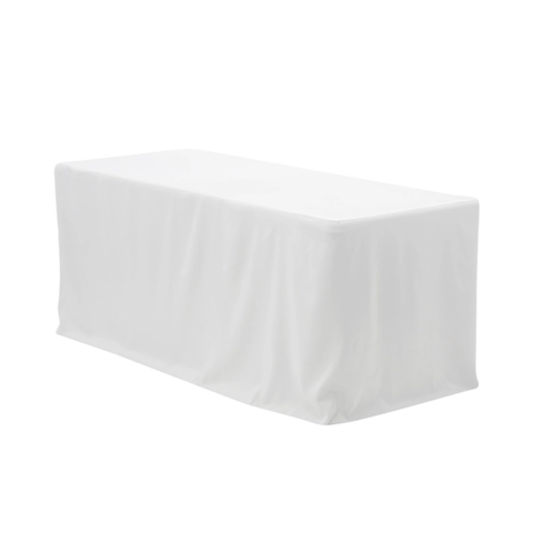 8ft White Table Cloth