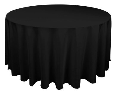 Round Black Table Cloth