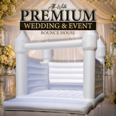 All-White Premium Wedding and Event Bounce House