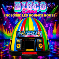 Disco Dome Enclosed LED Bounce House