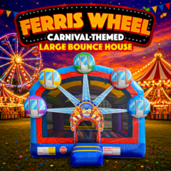 Ferris Wheel Carnival-Themed Large Bounce House