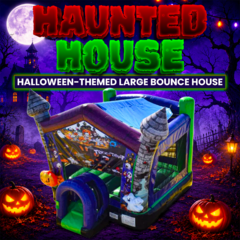 Haunted House Halloween-Themed Large Bounce House